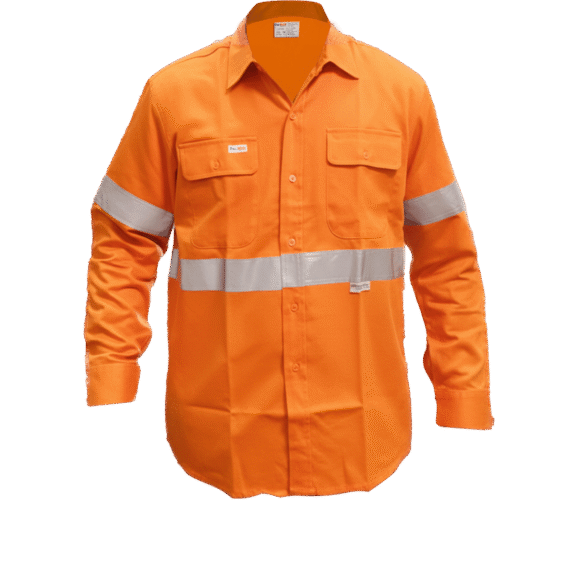 Orange Long Sleeve With Reflector